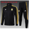 Real Madrid Veste et Pantalon d’Entraînement pour Enfants Noir 2025/26