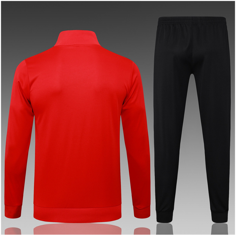 Ensemble d’Entraînement Manchester United Enfant Veste + Pantalon Rouge 2025/26