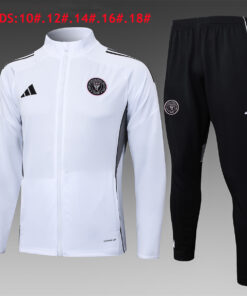 Ensemble d’Entraînement Enfants Inter Miami C.F. Veste + Pantalon Blanc 2025/26