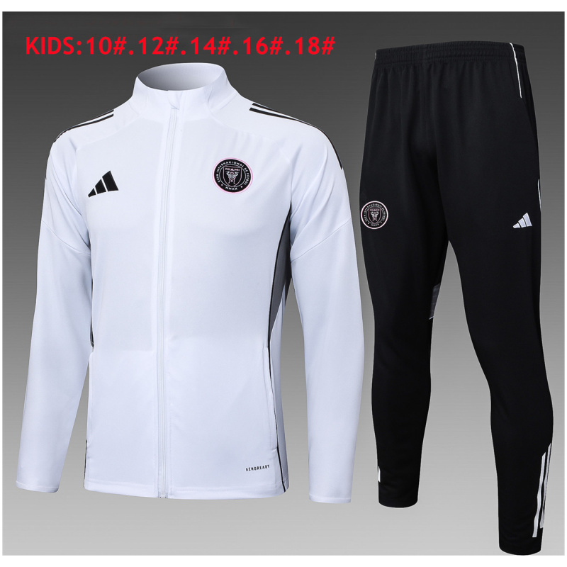 Ensemble d’Entraînement Enfants Inter Miami C.F. Veste + Pantalon Blanc 2025/26