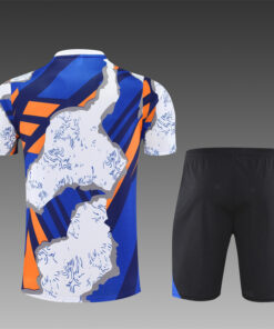 Ensemble d’Entraînement Court Enfant Real Madrid Blanc – Bleu 2025/26
