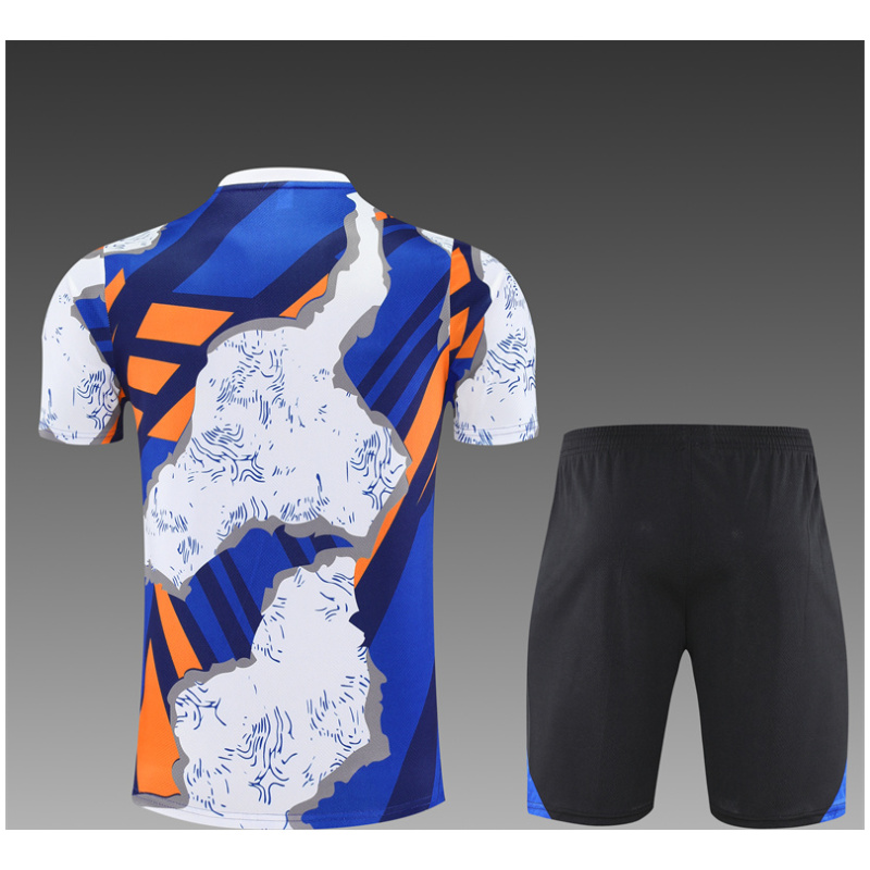 Ensemble d’Entraînement Court Enfant Real Madrid Blanc – Bleu 2025/26