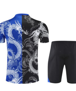 Homme Real Madrid Tenue d’entraînement short Bleu – Noir 2025/26