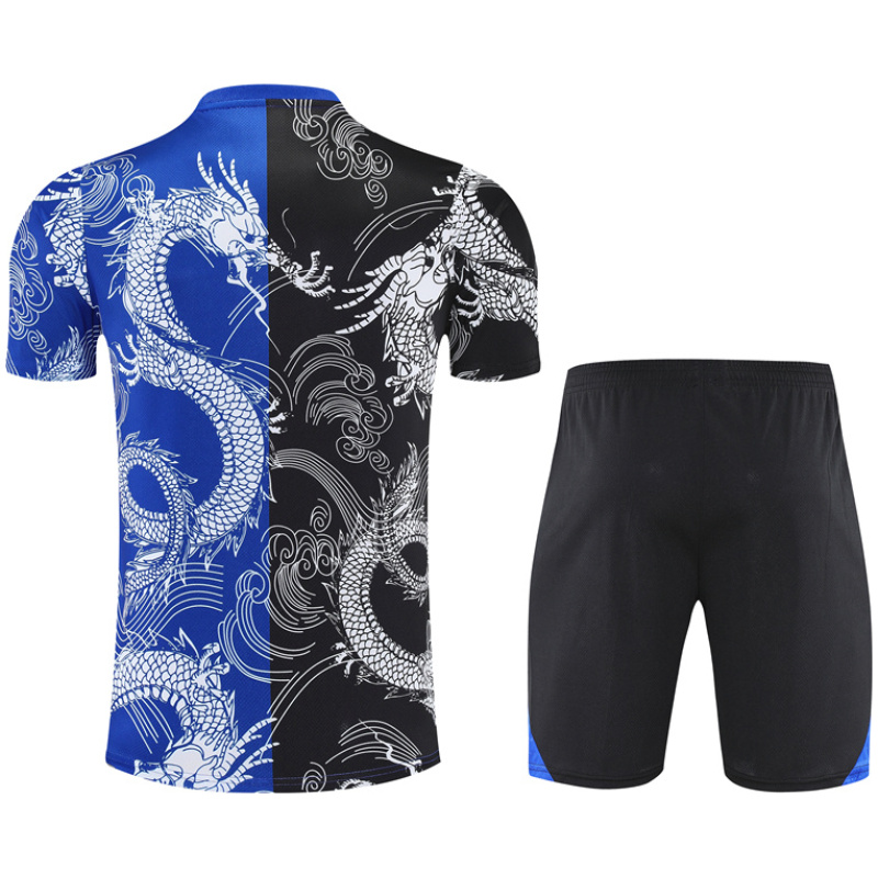 Homme Real Madrid Tenue d’entraînement short Bleu – Noir 2025/26