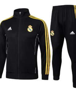 Ensemble d’Entraînement Real Madrid Homme – Veste et Pantalon – Noir 2025/26