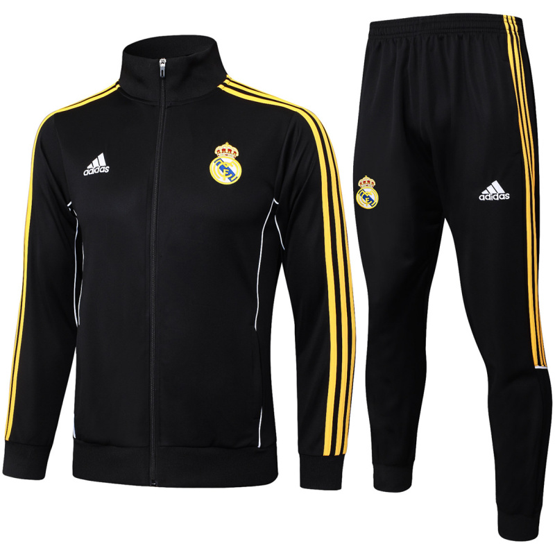 Ensemble d’Entraînement Real Madrid Homme – Veste et Pantalon – Noir 2025/26