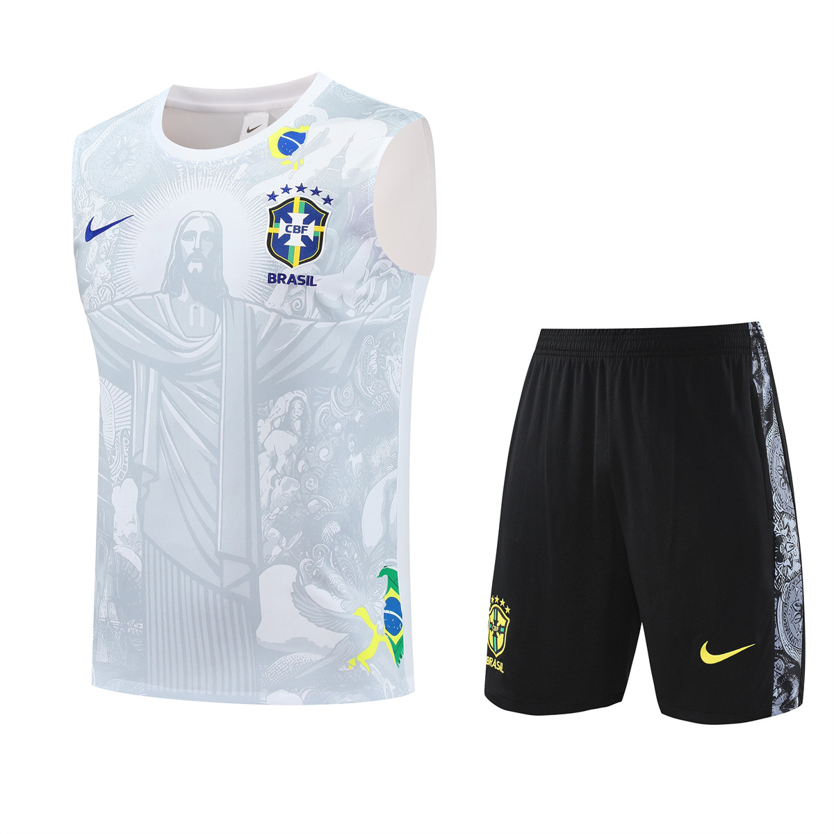 Homme Brésil Débardeur Jésus Blanc 2025