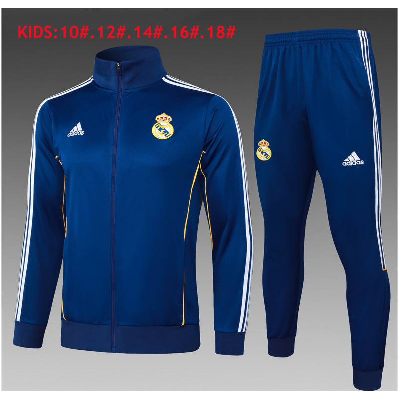 Survêtement d’Entraînement Real Madrid Enfants Veste + Pantalon Bleu Marine 2025/26