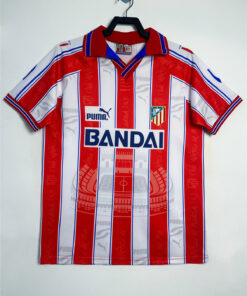 Maillot Domicile Rétro Atletico Madrid Homme 1996/97