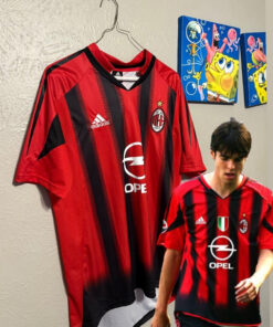 Maillot domicile rétro AC Milan 2004/05 pour homme