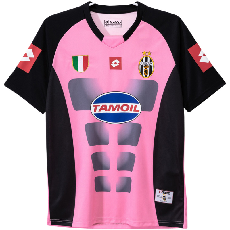 Maillot rétro gardien de but Juventus rose homme 2002/03