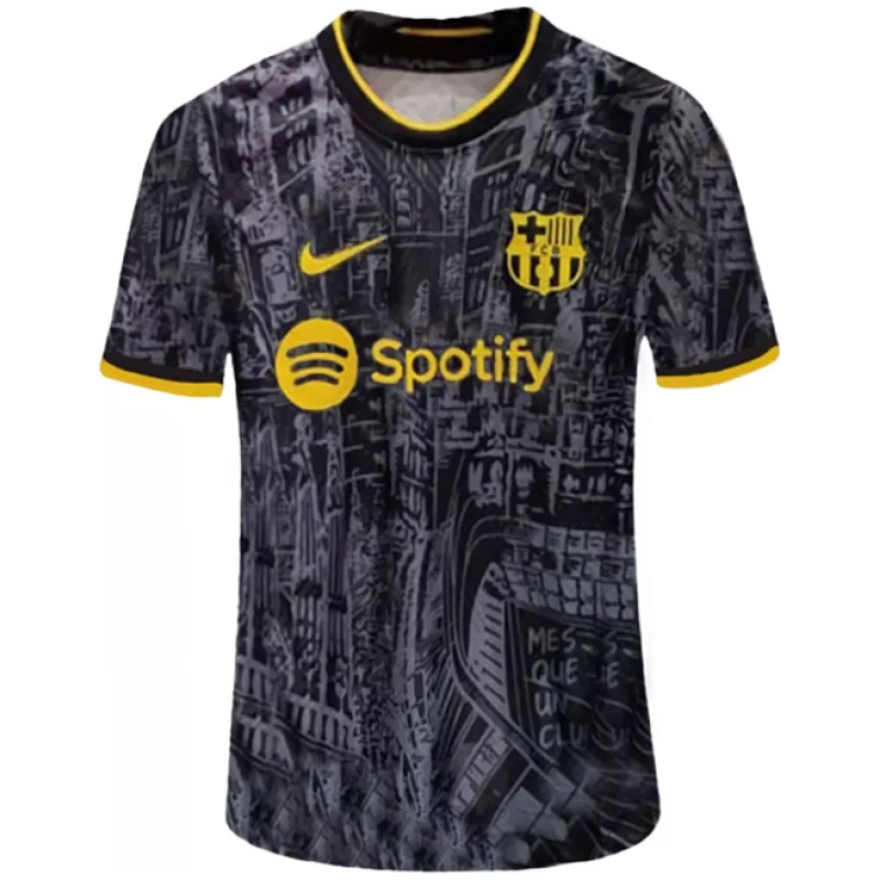 Maillot d’entraînement court Barcelona Homme Noir 2025/26
