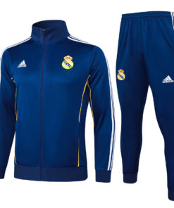 Tenue d’Entraînement Real Madrid Homme Veste + Pantalon Bleu Marine 2025/26