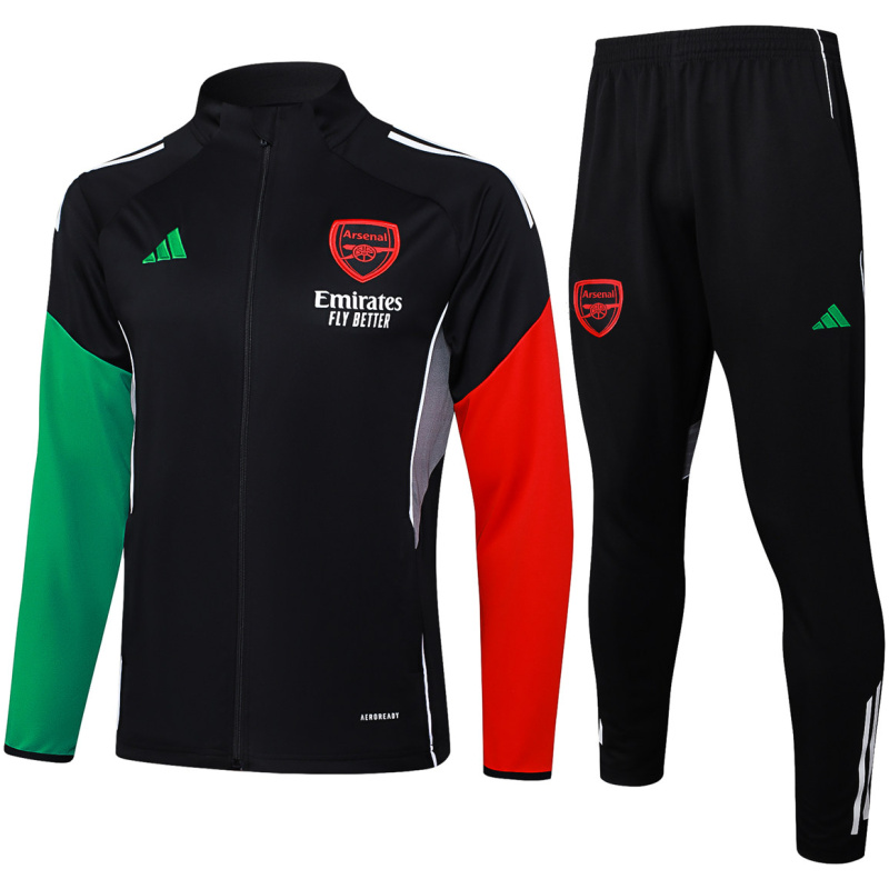 Survêtement d’entraînement Arsenal pour Homme – Veste et Pantalon – Noir 2025/26