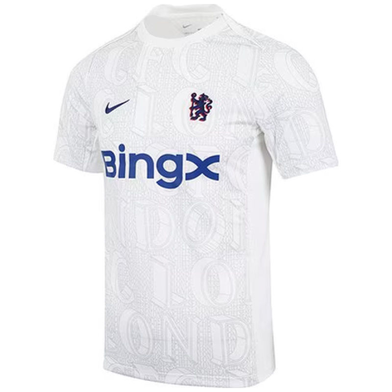 Maillot d’entraînement à manches courtes Homme Chelsea Blanc 2025/26
