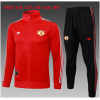 Ensemble d’Entraînement Manchester United Enfant Veste + Pantalon Rouge 2025/26