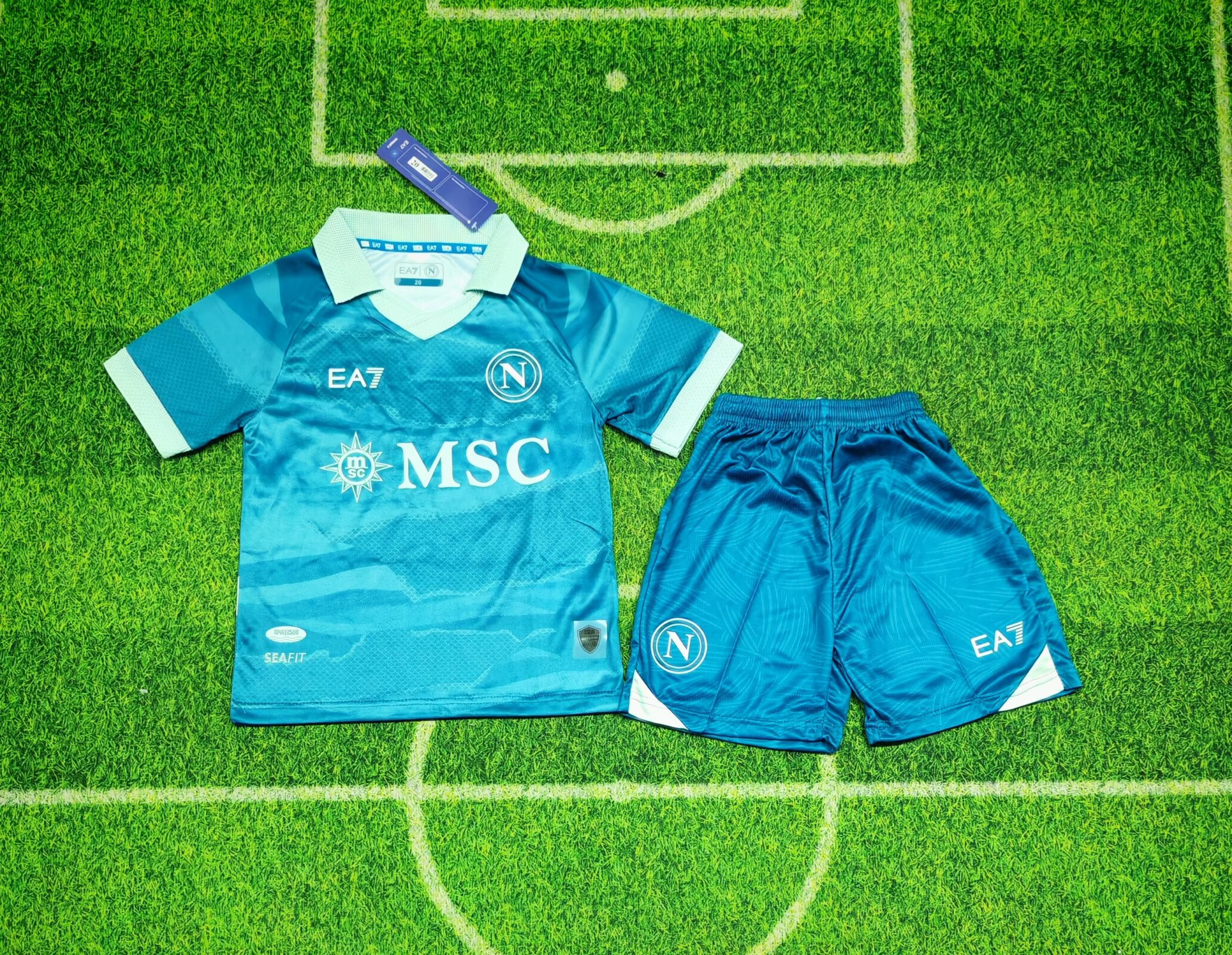 Maillot Bleu Édition Spéciale Enfant Napoli 2025/26