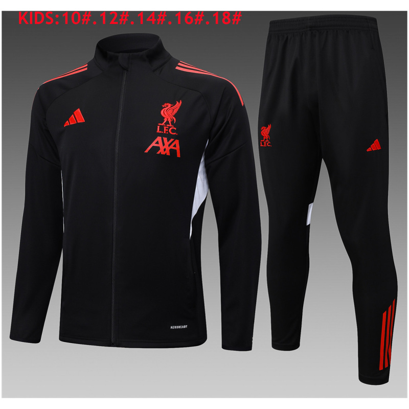 Survêtement d’Entraînement Liverpool Enfants Veste + Pantalon Noir 2025/26