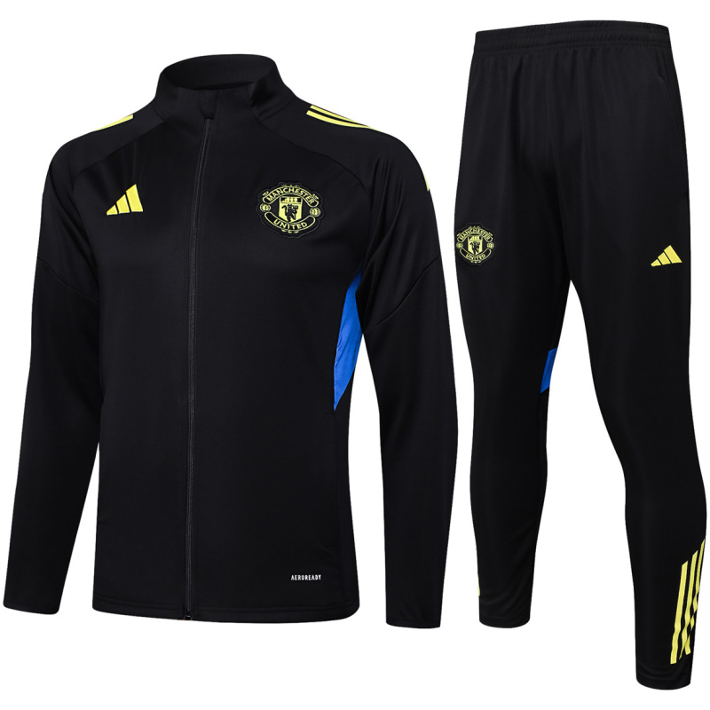 Survêtement d’Entraînement Veste + Pantalon Manchester United Homme Noir II 2025/26