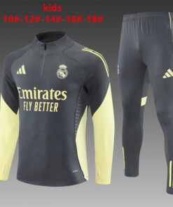 Tenue d’Entraînement Real Madrid Enfants Gris 2025/26