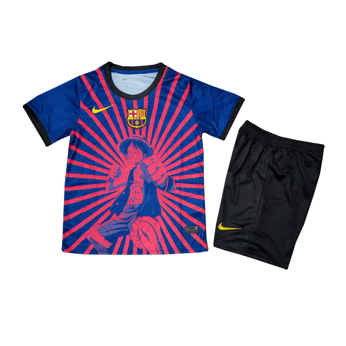 Maillot Enfant Barcelona One Piece Monkey D. Luffy 2025/26