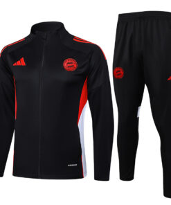 Homme Bayern Munich Veste + Pantalon d’Entraînement Noir 2025/26