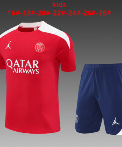 Enfants PSG x Jordan Ensemble d’Entraînement Short Rouge 2025/26