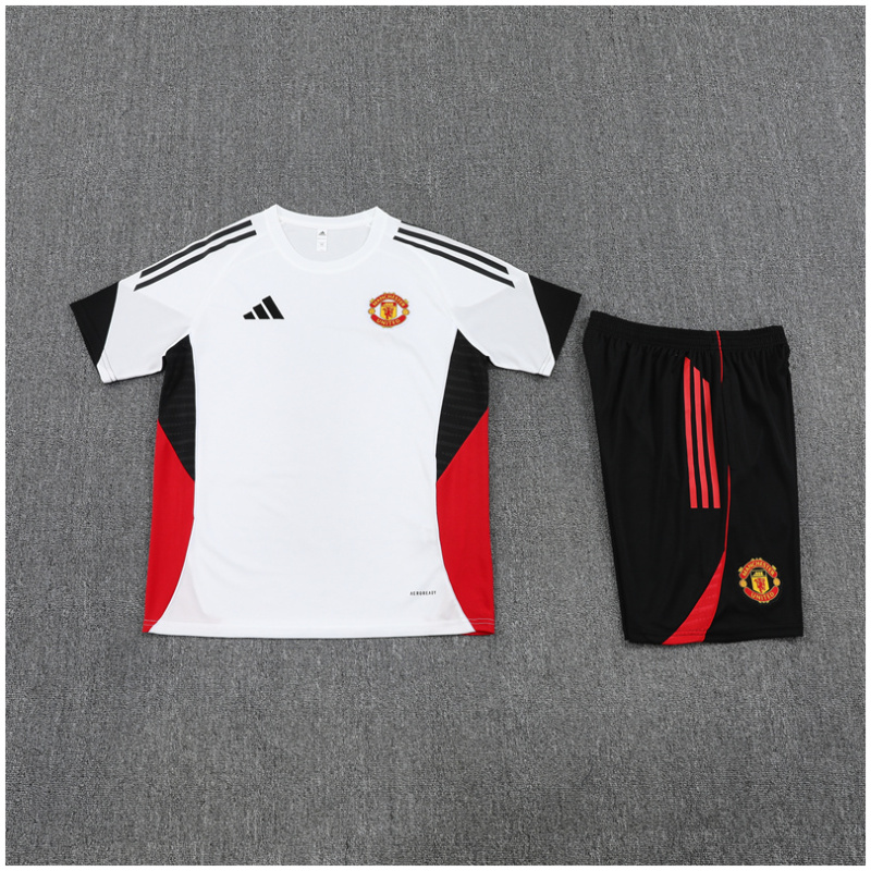 Enfants Manchester United Tenue d’Entraînement Courte Blanche II 2025/26