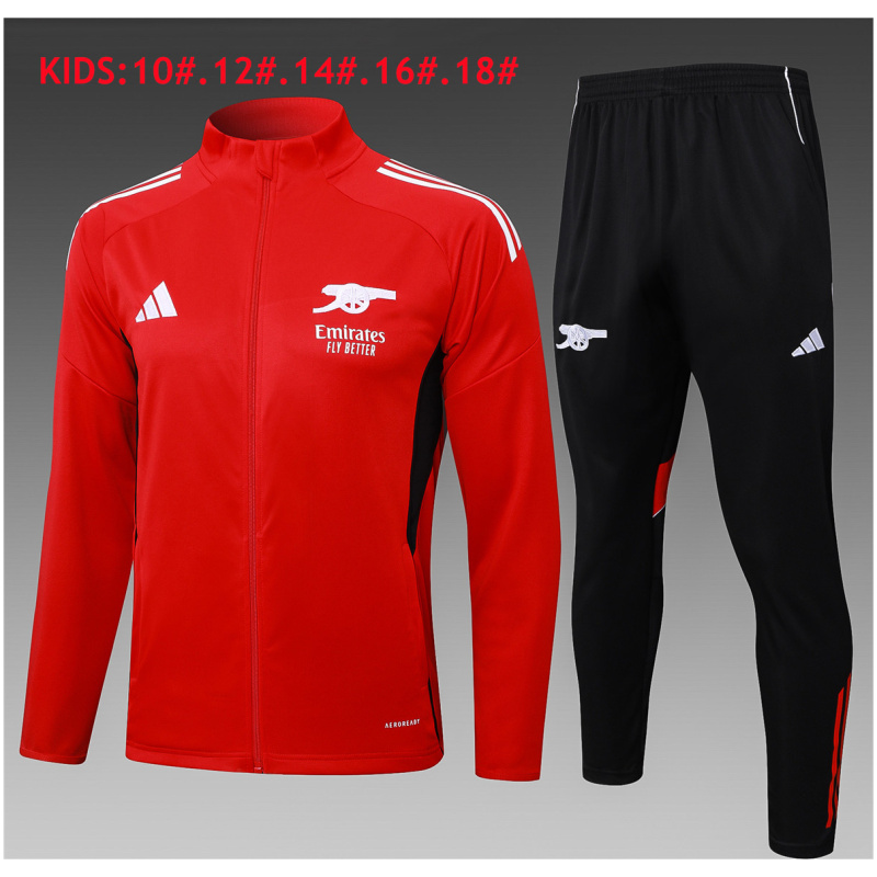 Tenue d’Entraînement Arsenal Enfant Veste + Pantalon Rouge 2025/26