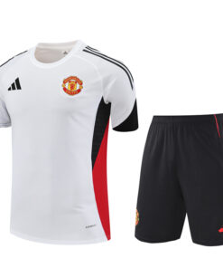 Homme Manchester United Ensemble d’Entraînement Court Blanc II 2025/26