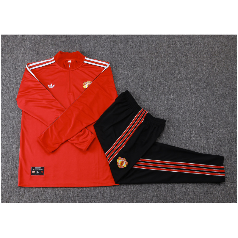 Survêtements d’entraînement Manchester United Rouge Enfants 2025/26