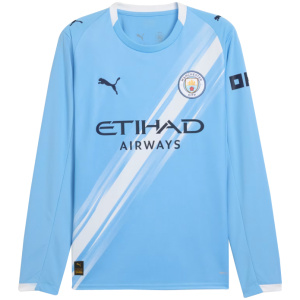 Maillot domicile manches longues Manchester City 2025/26 pour homme