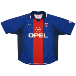 Pour Homme PSG Rétro Maillot Domicile Saison 2000/2001