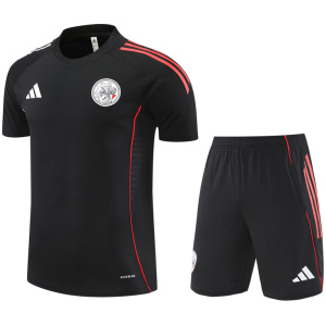 Survêtement short Homme Ajax Noir 2025-2026