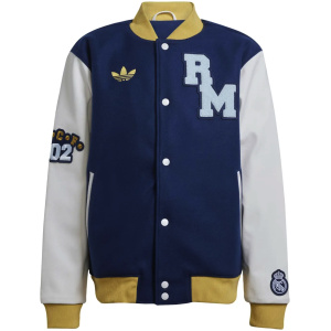 Veste de sport Homme Real Madrid adidas Originals Marine 2025