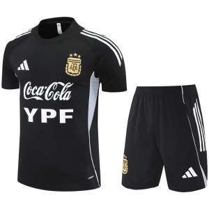 Survêtement d’entraînement court Argentine pour homme noir 2025