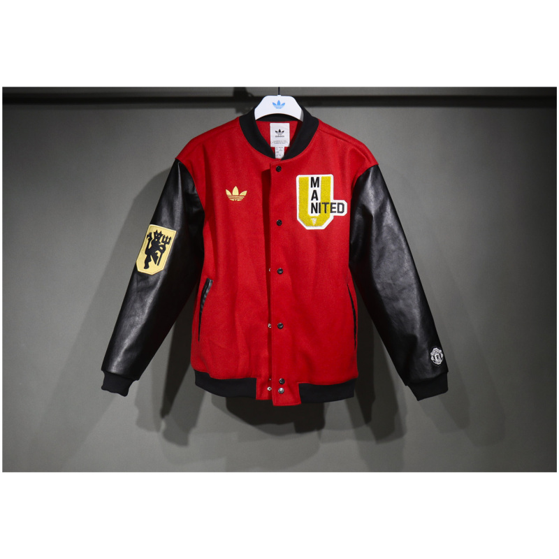 Veste Varsity adidas Originals pour homme Manchester United Rouge 2025