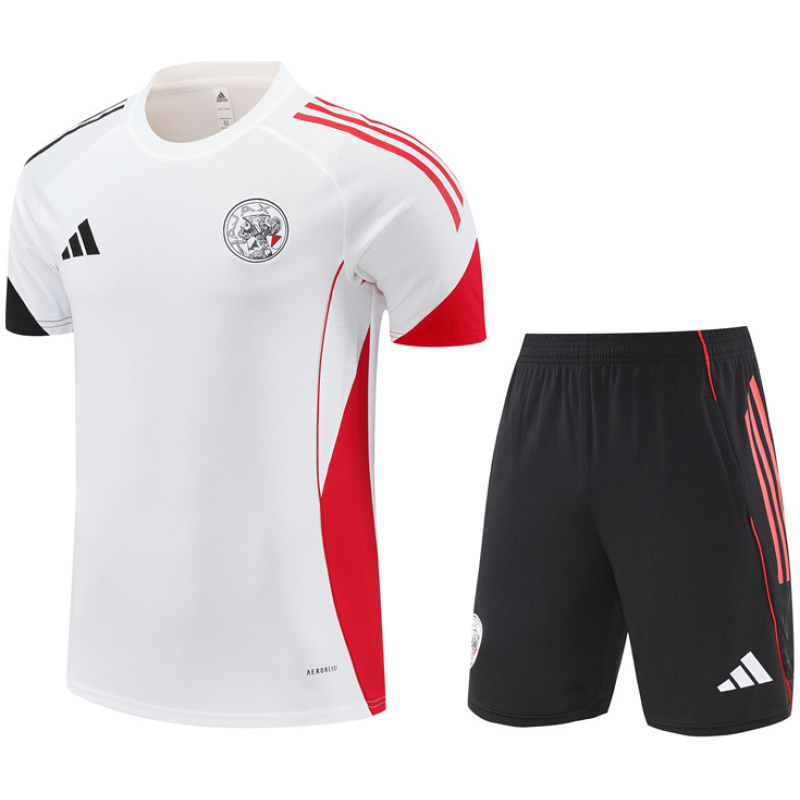 Tenue d’Entraînement Courte Homme Ajax Blanche 2025/26