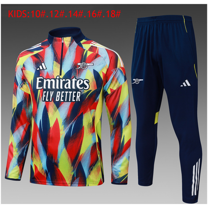 Tenue d’entraînement colorée pour enfants Arsenal 2025/26 maillots pas chers