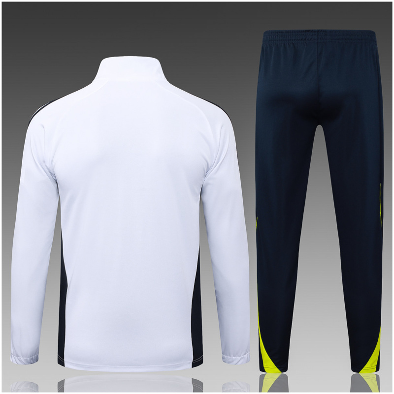 Veste + Pantalon d’Entraînement Enfant Real Madrid Blanc 2025/26 maillots pas chers