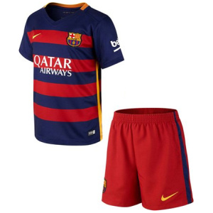 Maillot domicile rétro de Barcelone pour enfants 2015/16 maillots bon marché