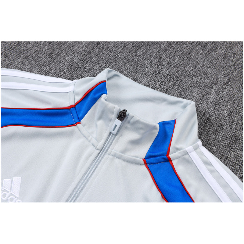 Veste homme Bayern Munich + pantalon survêtement d’entraînement gris clair 2025/26 maillots pas chers