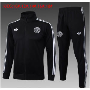 Veste et pantalon d’entraînement pour enfants Allemagne 125ème anniversaire noir 2025 maillots pas chers