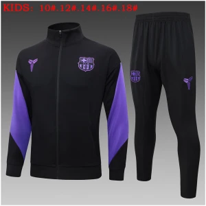 Veste + Pantalon de Survêtement Enfant Barcelone Noir 2025/26