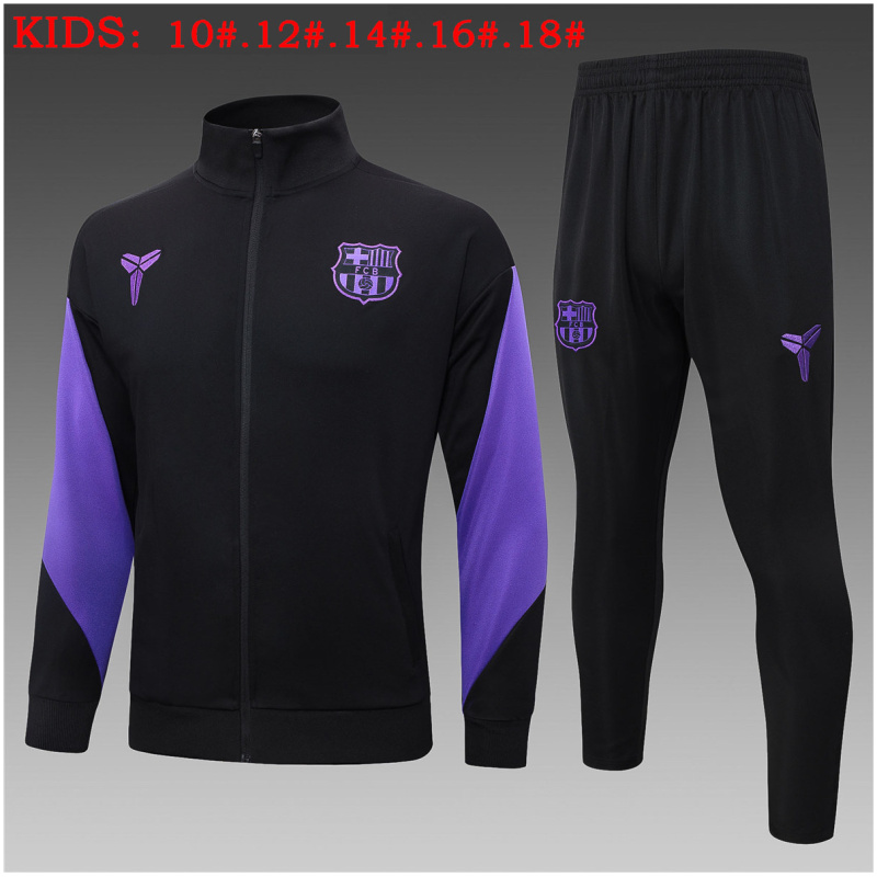 Veste + Pantalon de Survêtement Enfant Barcelone Noir 2025/26