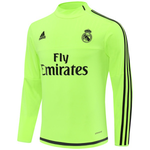 Haut d’entraînement rétro fluorescent vert pour homme du Real Madrid 2015/16