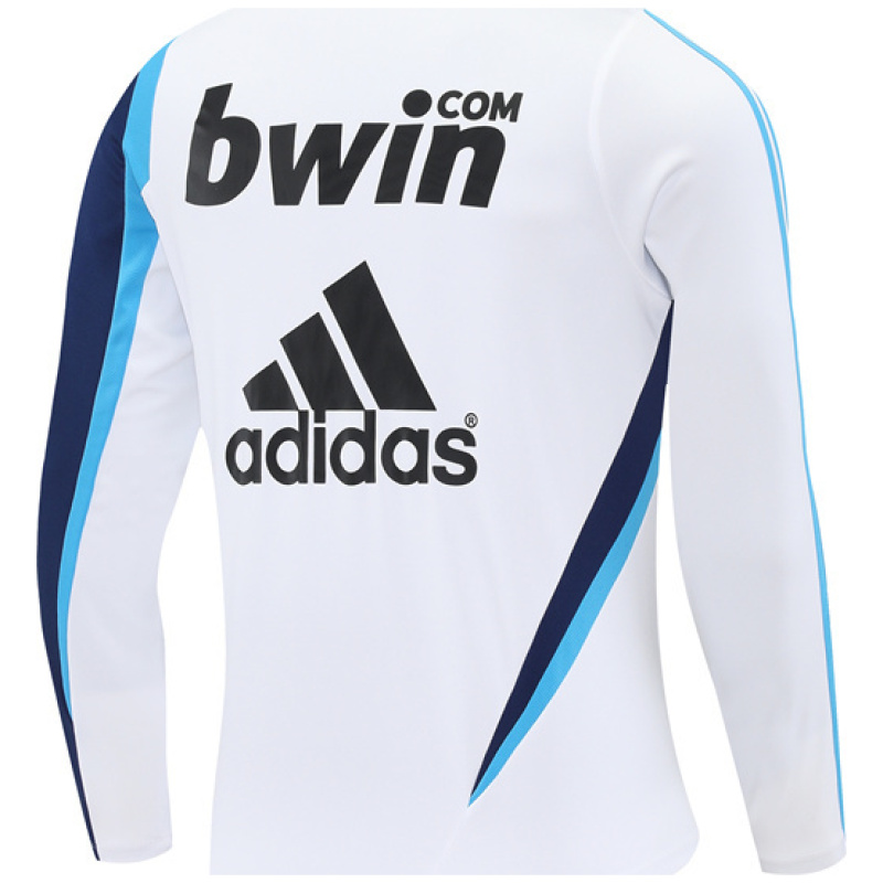 Haut d’entraînement rétro blanc pour hommes du Real Madrid 2009/2010