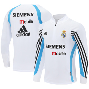 Haut d’entraînement rétro homme Real Madrid blanc 2003/04