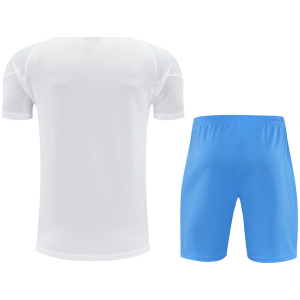 Ensemble d’entraînement court pour homme du Real Madrid blanc 2025/26