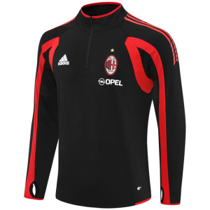 Haut d’entraînement rétro AC Milan pour hommes noir 2005/06